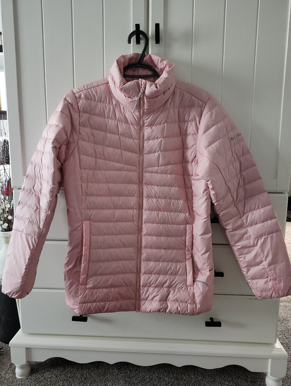 Columbia Light Pink Quilted Packable Puffer Jacket for Women Sz M